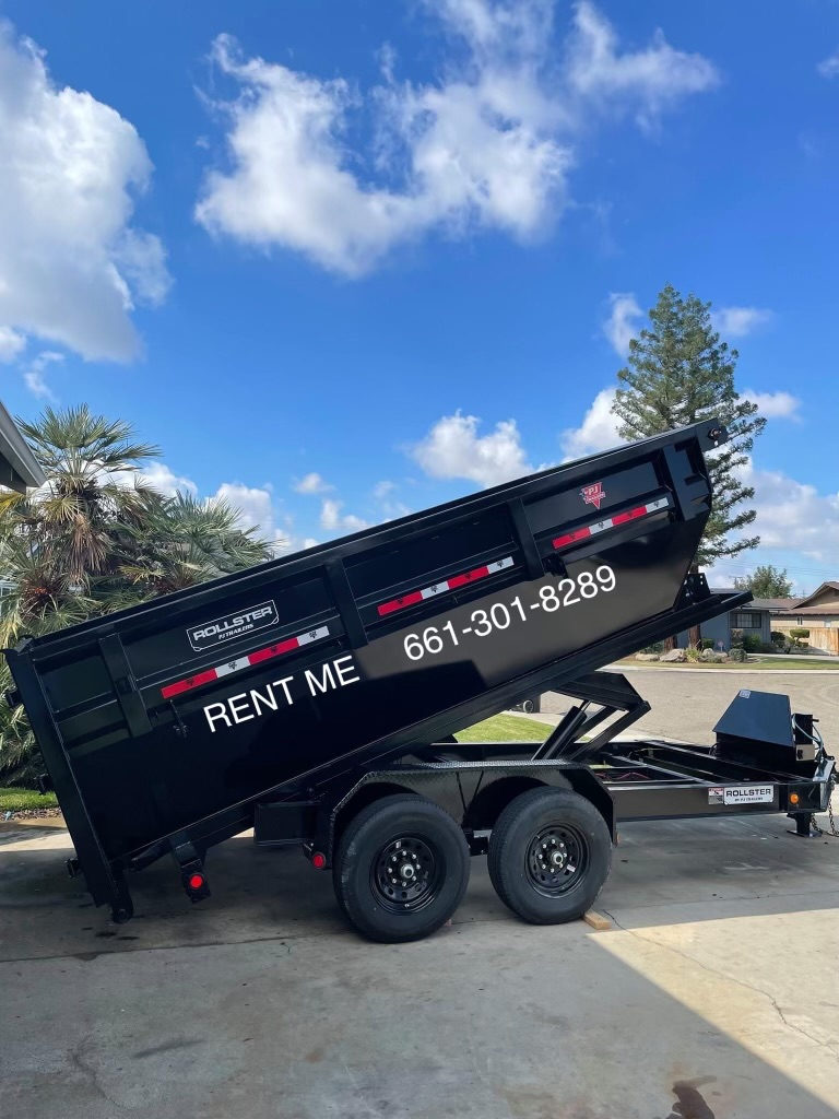 ready to roll dumpster rental Bakersfield: trailer 15 footer