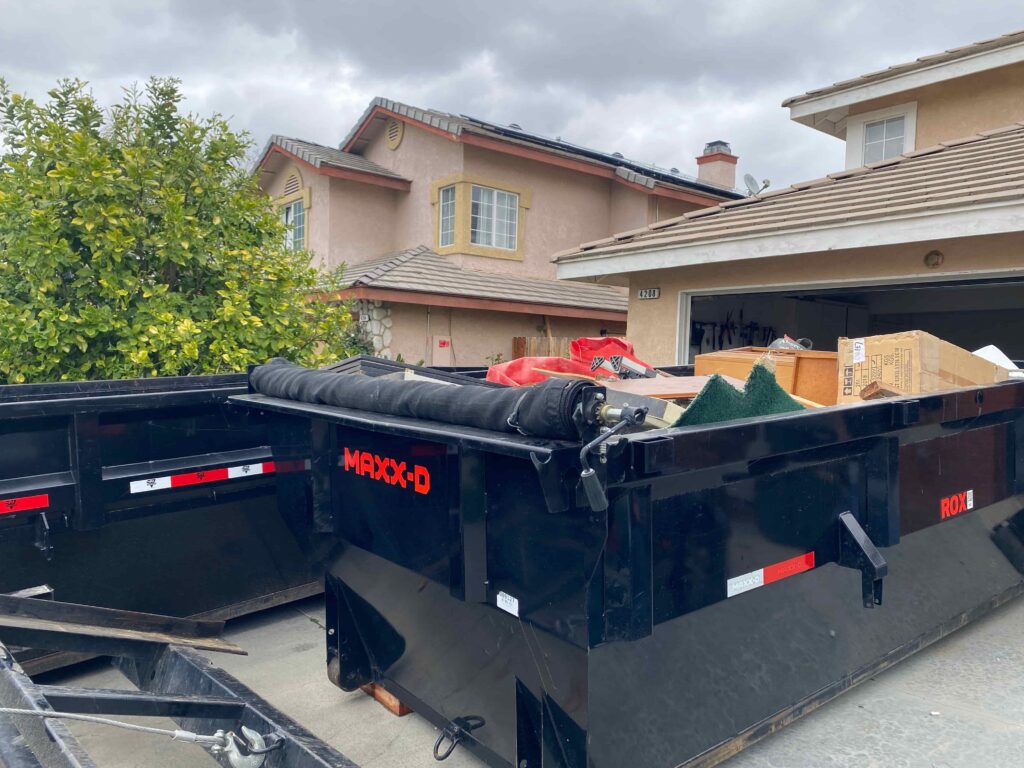 ready to roll dumpster rental Bakersfield: eviction clean up