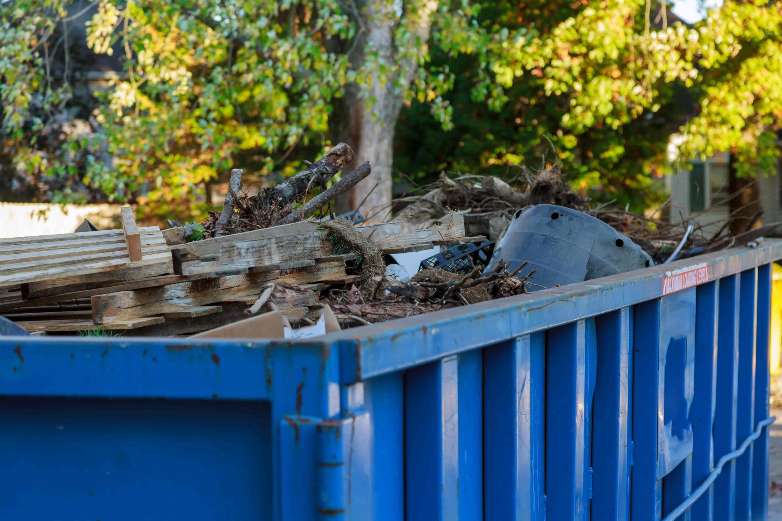 ready to roll dumpster haul away trash