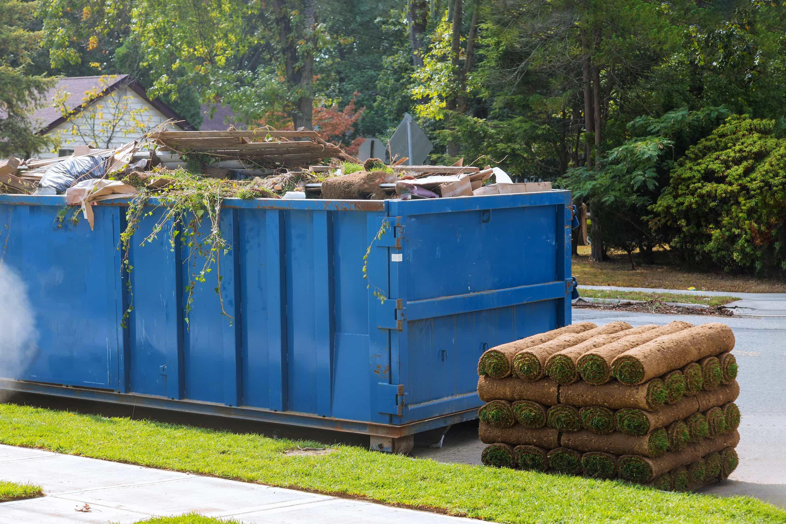 ready to roll dumpster yard waste